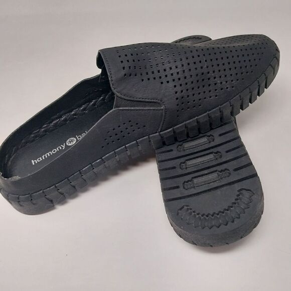 HARMONY BALANCE BLACK MULES/SLIDES. New w/o tags. - Picture 2 of 9